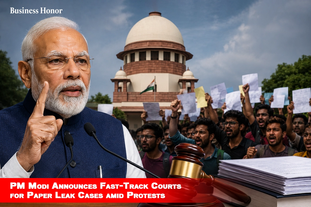  PM Modi Announces Fast-Track Courts for Paper Leak Cases amid Protests 